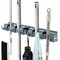 Costway Mop Broom Holder Garden Tool Rack Organizer 5 Positions w/6 Hooks Wall Mounted